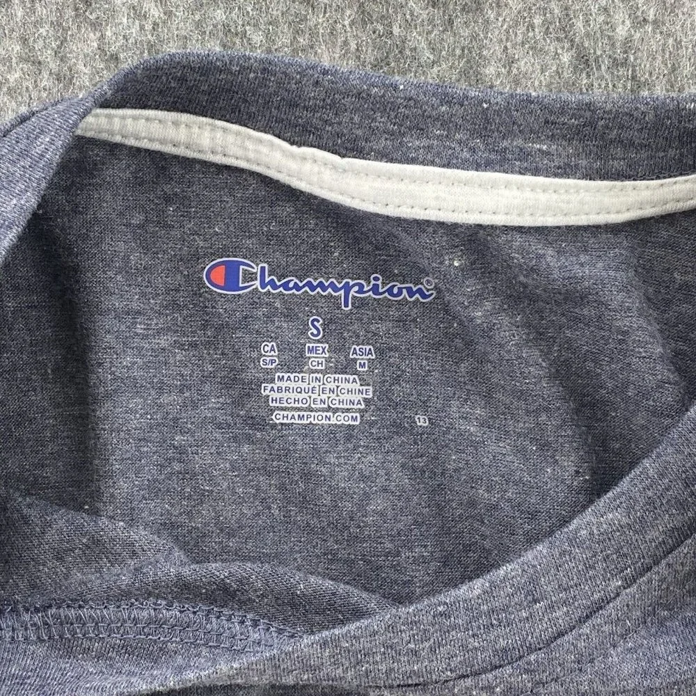 UNC Greensboro Spartans Champion T-Shirt Men S Heather Gray SS Bar Logo UNCG NWT - Picture 6 of 8